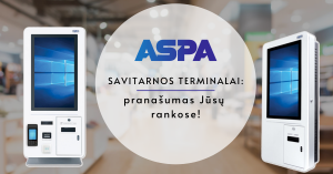ASPA savitarnos terminalai, prekybinė įranga