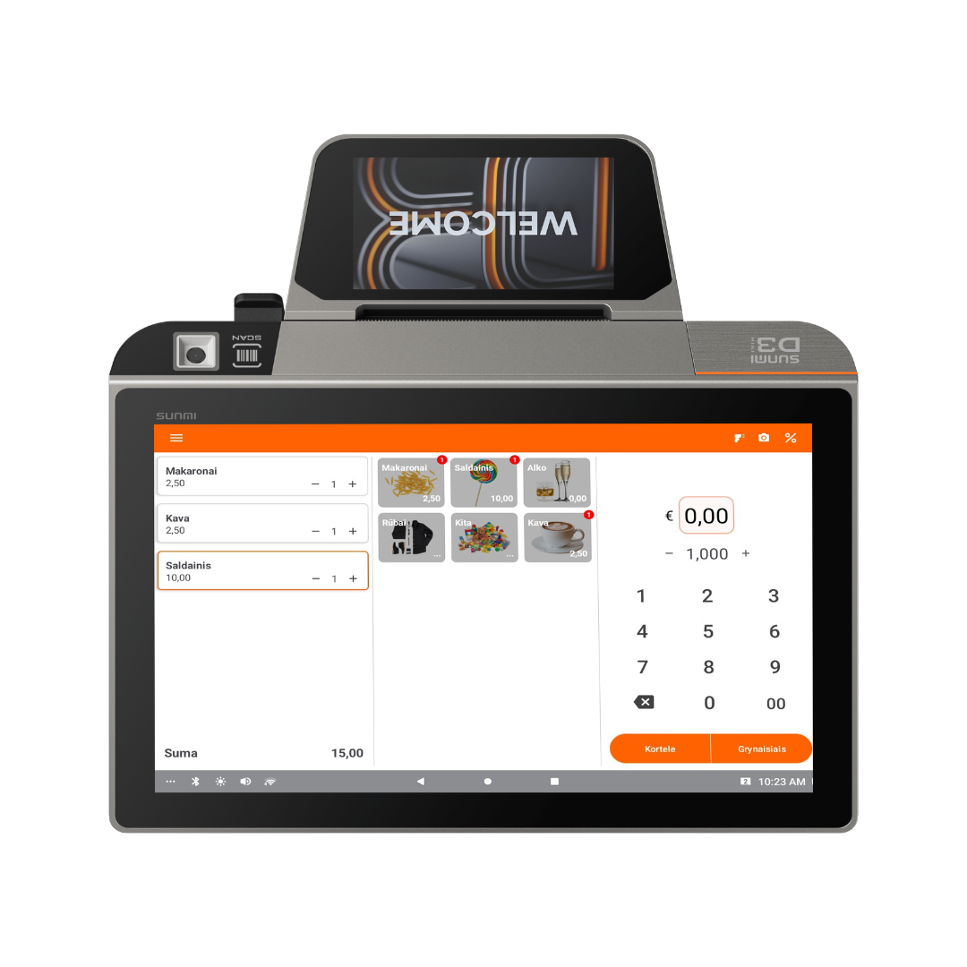 kasos aparatas aspa sunmi d3mini